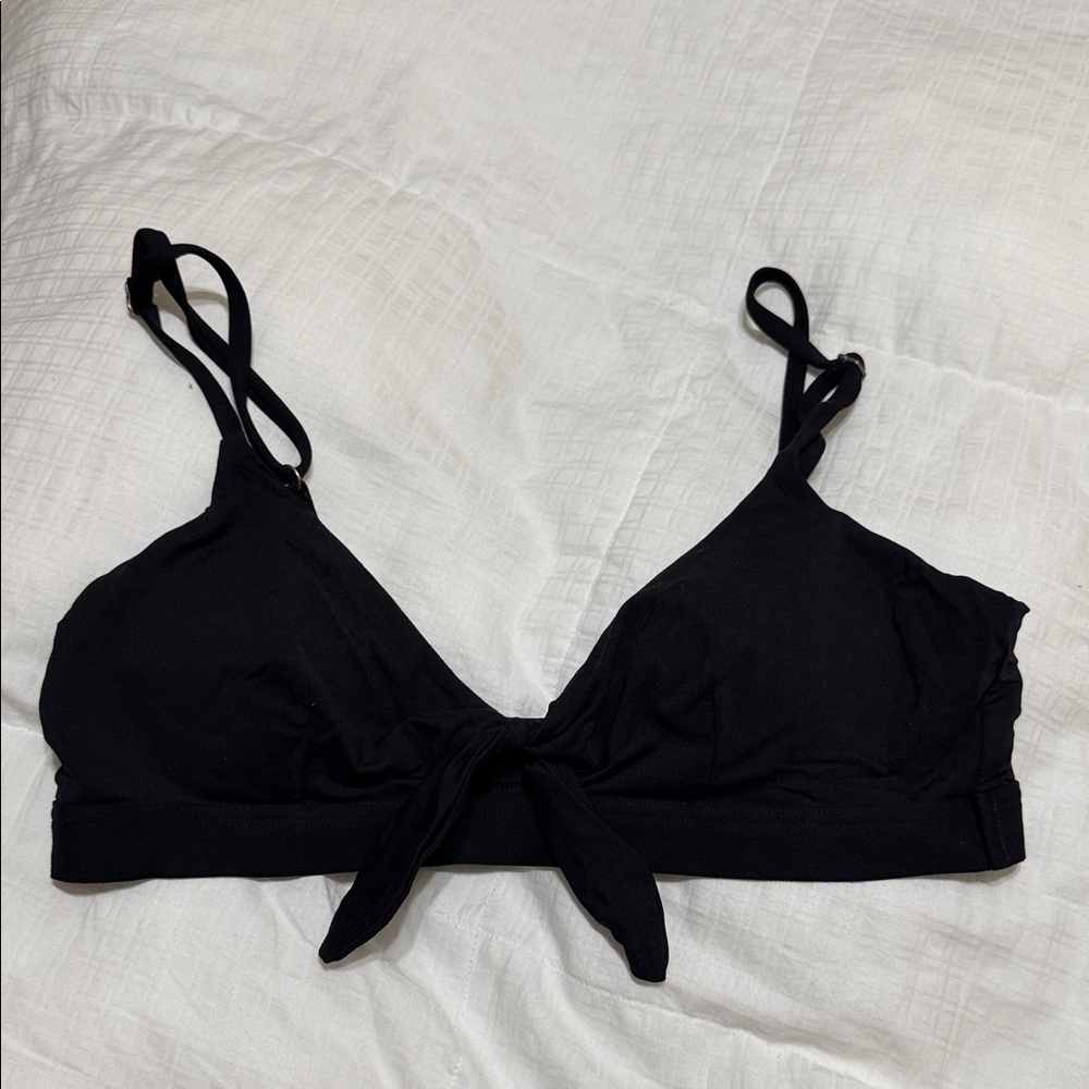 Black Knot-Front Keyhole Bikini